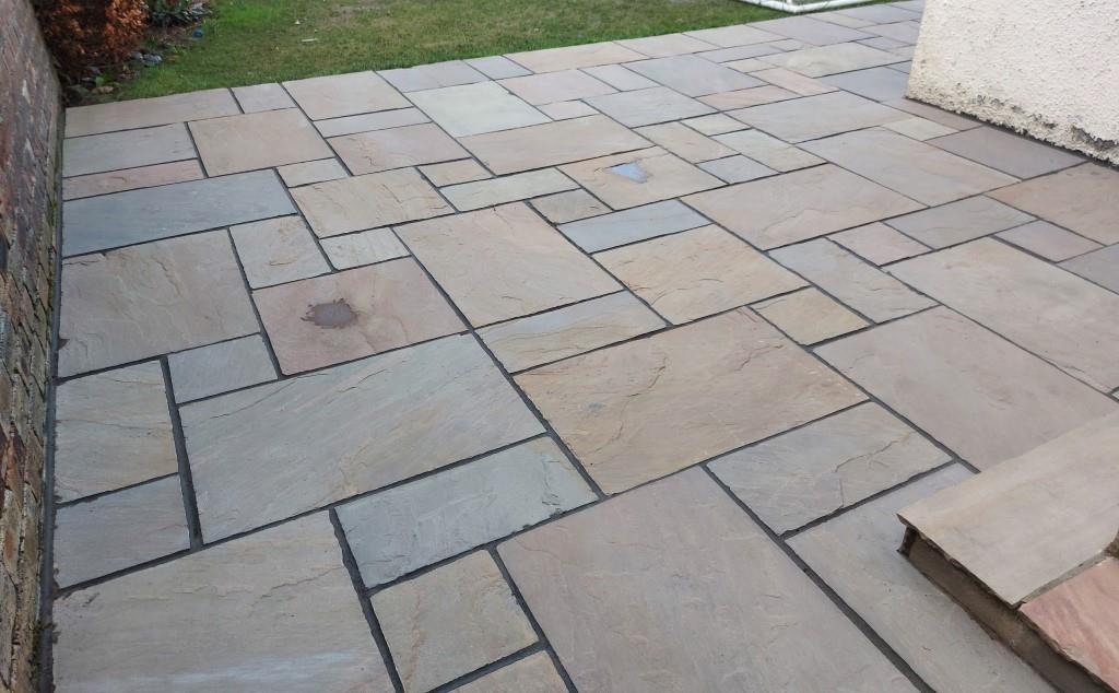 Cleaned Sandstone Patio