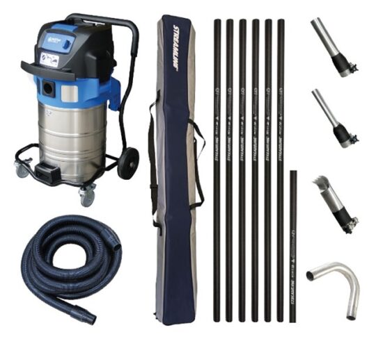 Gutter Cleaning Vacuum Kit 70 Litres Of Waste CCTV Image